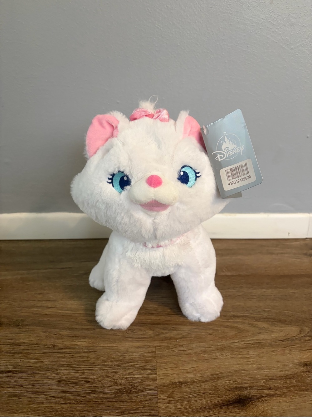 Disney Marie Plush Kitten - White with Pink Accents